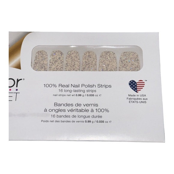 Color Street CANDIED LAVENDER Purple & Holographic Glitter Clear Overlay Set - Picture 3 of 7